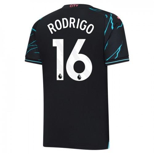 Manchester City Rodrigo 16 Fotbollströjor Tredje 2023-24 Manchester City Rodrigo 16 Fotbollströjor Tredje 2023-24